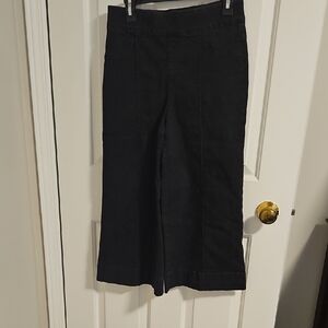 Nina Leonard Black Cropped Jeans